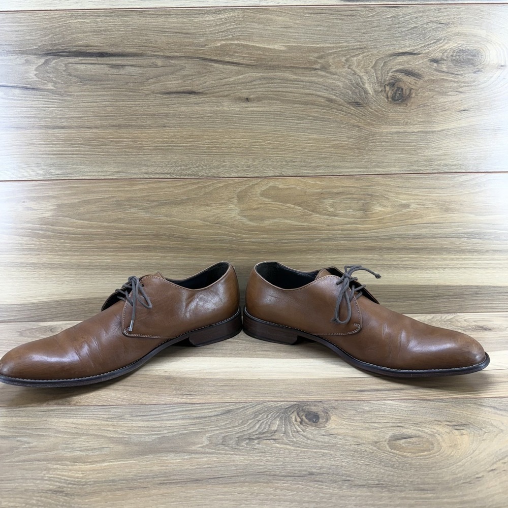 Too Boot New York 9 Adam Derrick Walnut Leather Dress Oxfords - Picture 7 of 12